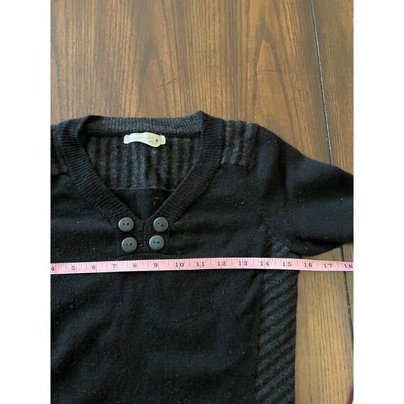 Smartwool Piney Lake Henley Sweater Merino Wool Women's Black Outdoor Layer XS - Picture 8 of 10